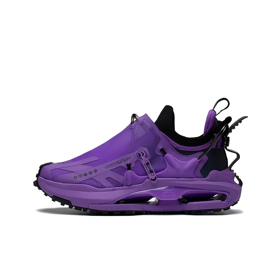 Подкладка CF Xingshan 2,0 Dream Chaser Theme RUNWAY Низкий Топ Спортивная Повседневная Обувь Унисекс Виноградный Фиолетовый