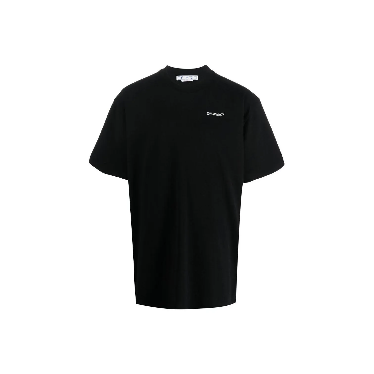 Off Белый SS22 T Рубашка Мужская Черная