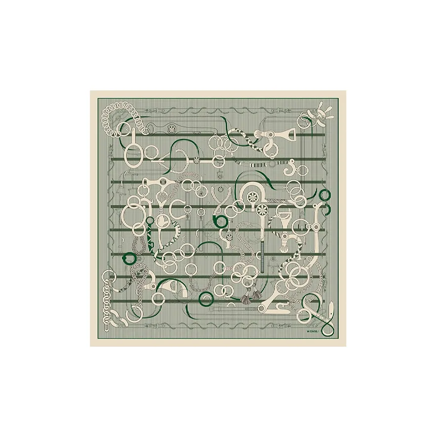 WENSLI Средний Квадратный Шарф Женский