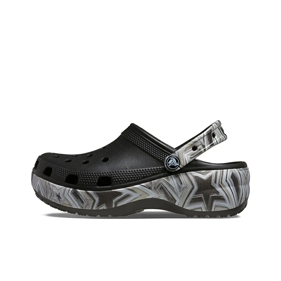 Crocs Classic Clog Sabo Женские Многоцветный Черный