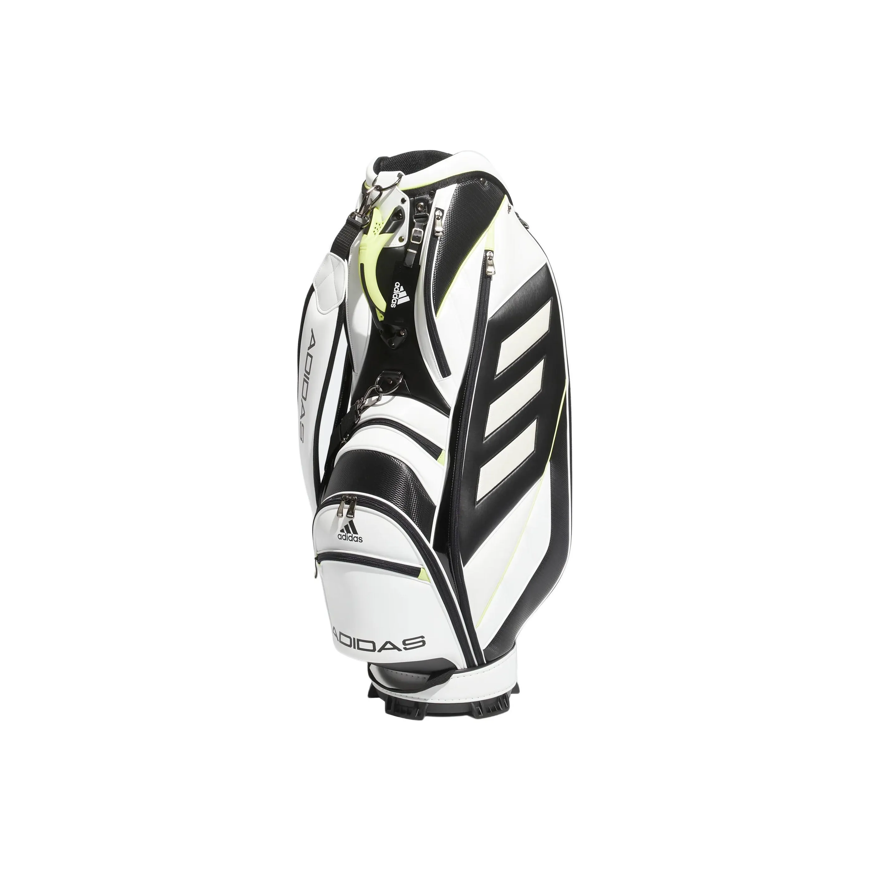 Adidas Artificial Leather, Polyurethane Golf Equipment Ball Bag, Shoulder Bag Regular Men's Black/White