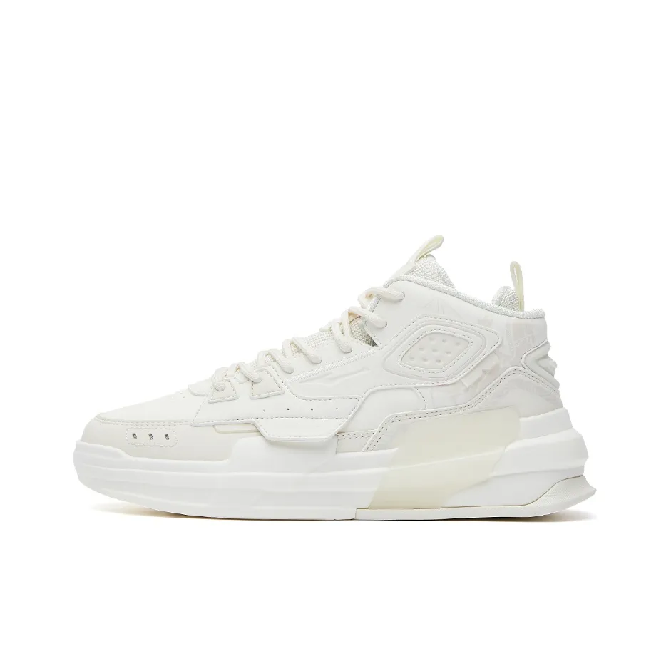 Erke Banquet Mid-Top Skateboard Shoes Women's Ivory