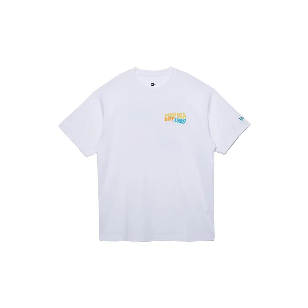 New Era Ruffle Sleeve T-Shirt Unisex White