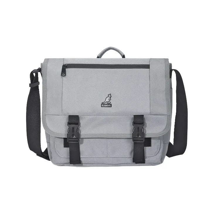 KANGOL Ткань Ноутбук Сумка Курьерская сумка Через плечо Сумка Стандартная Унисекс Черная