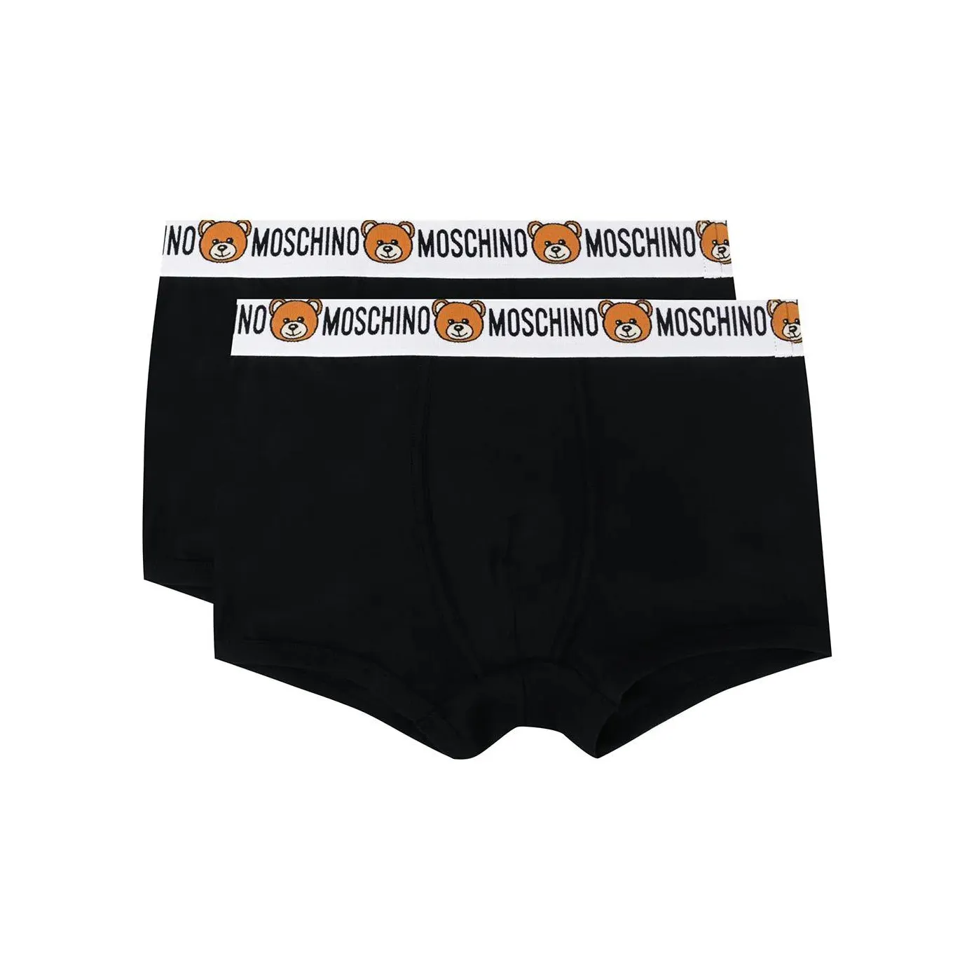 MOSCHINO 2 упаковки черные мужские боксер-шорты