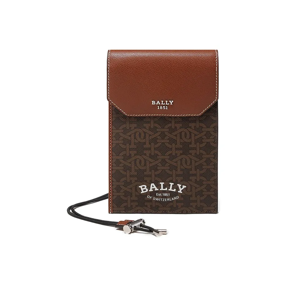 BALLY TPU Кожа Чехол для телефона Сумка на плечо Мужской Коричневый