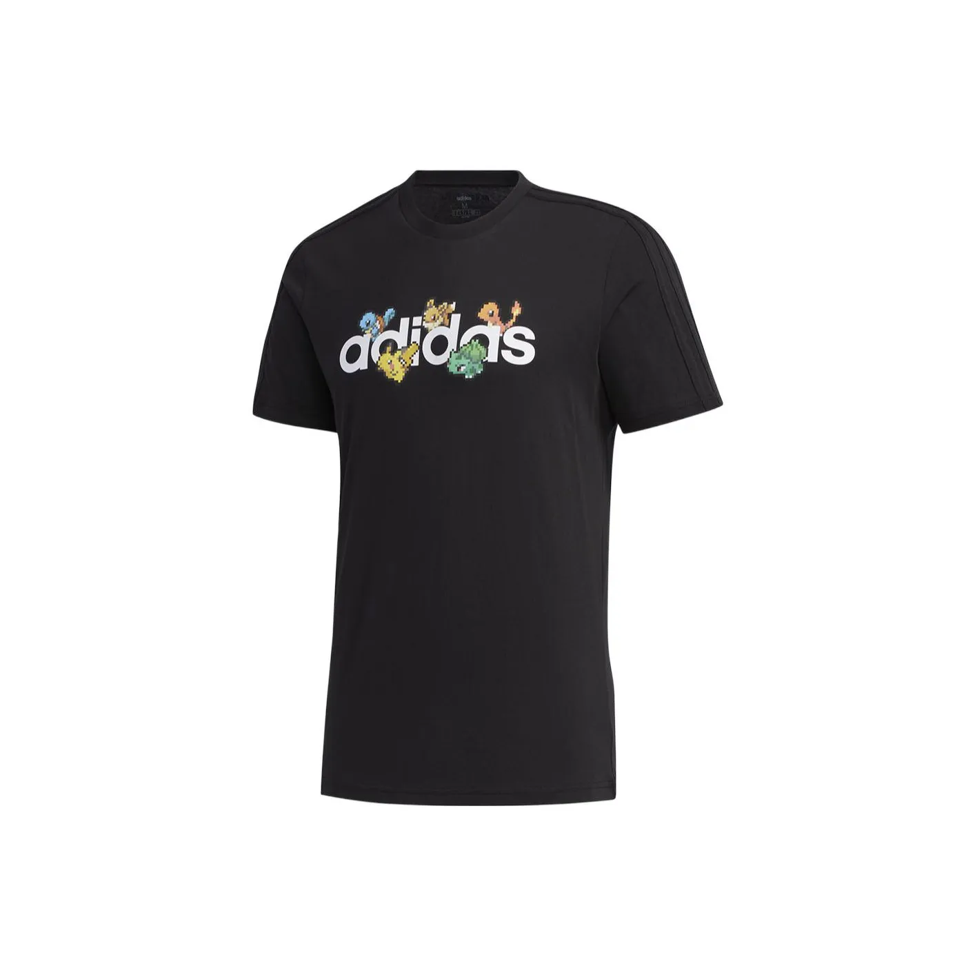 Pokemon X Adidas T Shirts Men Black