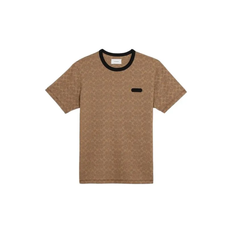 COACH T Shirts Men's Tan