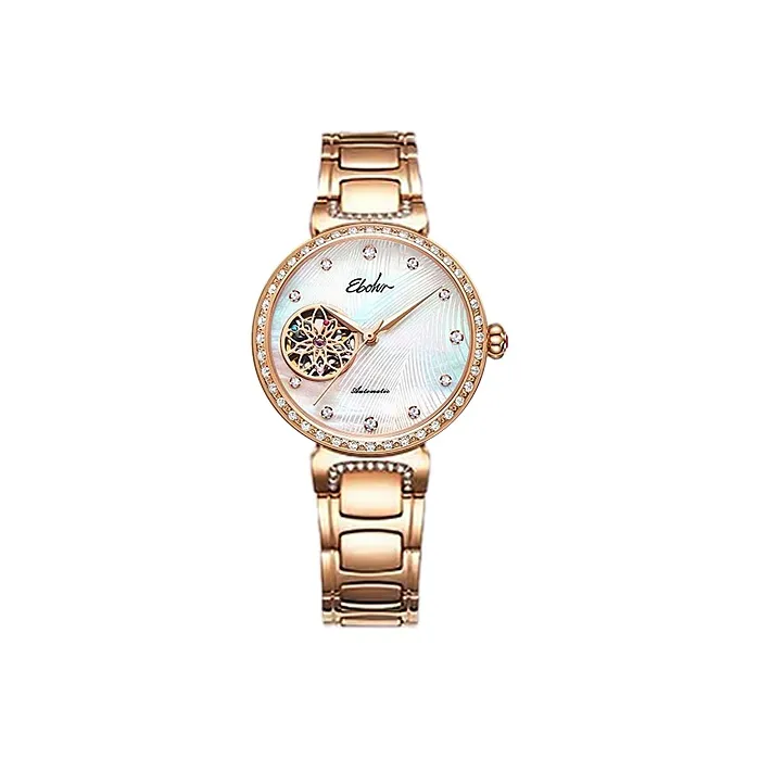 EBOHR Mechanical Movement Stainless Steel Strap Watch Women's Watch Mother of Pearl Color Watch Dial 51320324