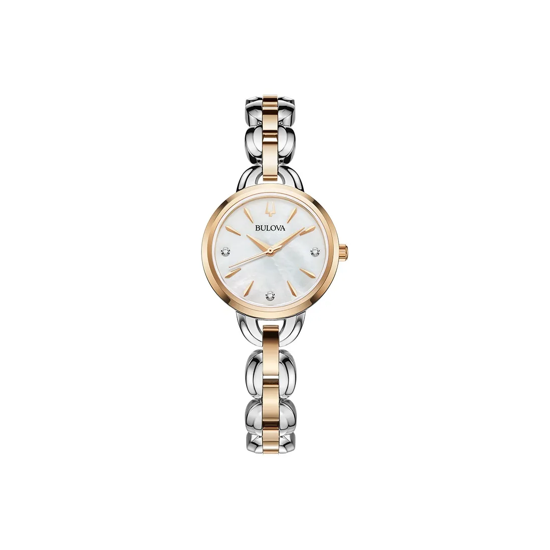 BULOVA Кварцевый механизм Женские часы Жемчужная раковина Цвет