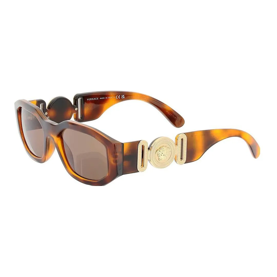 VERSACE Пластиковая оправа нерегулярная форма солнцезащитные очки унисекс