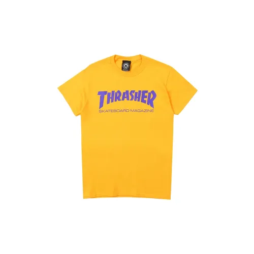 Thrasher Желтая Унисекс Футболка