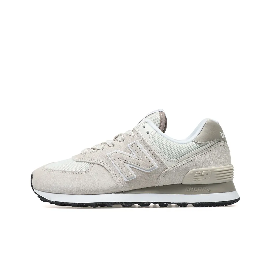 New Balance NB 574 Low Топ Повседневные Беговые Кроссовки Унисекс Бежевые