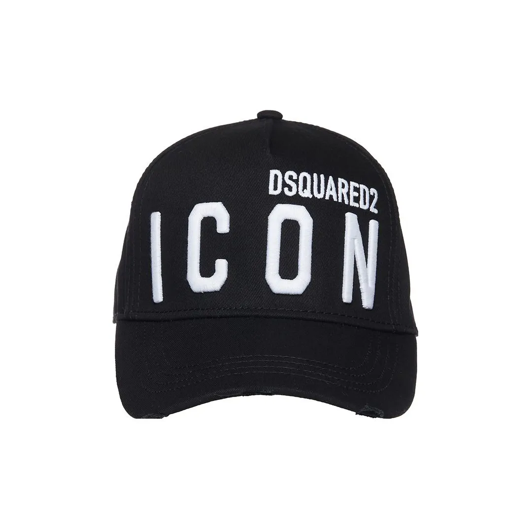 DSQUARED 2 Хлопок Бейсболки Черные Мужские