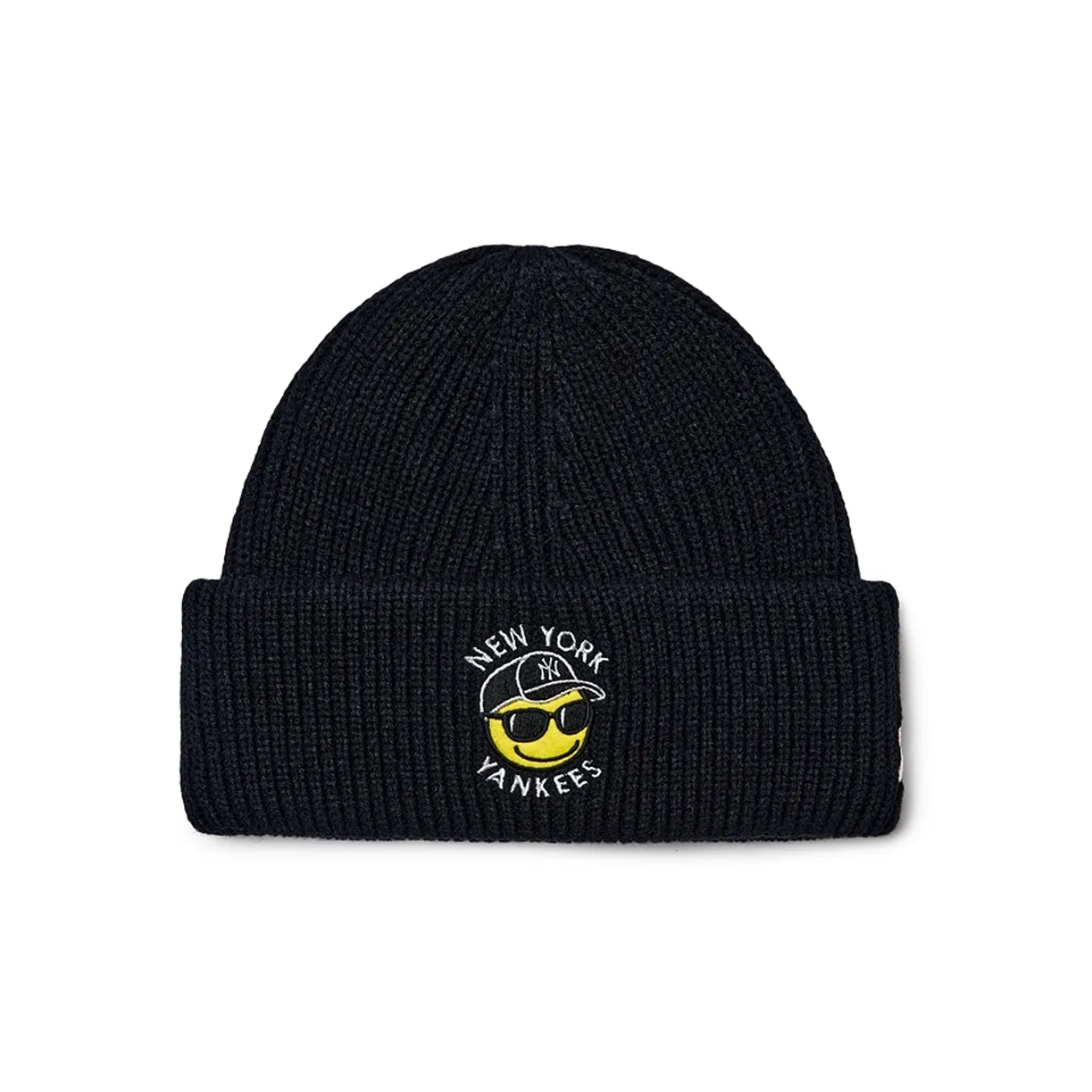 Mlb Base Logo Ribbed Knitted Fabric Beanies Unisex