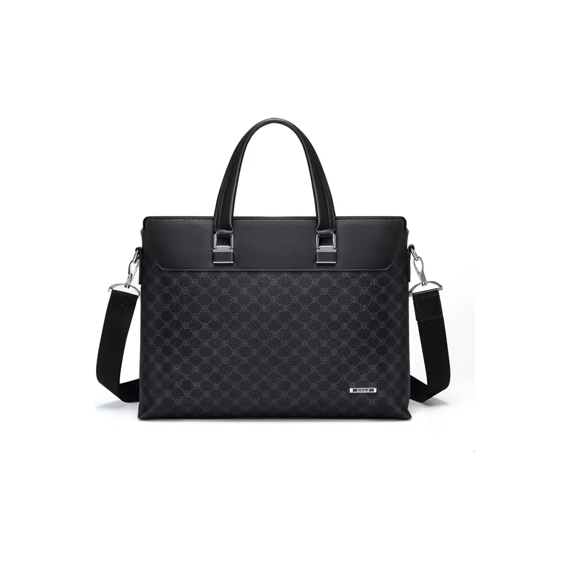 GOLF PVC Laptop Bag, Handbag, Shoulder Bag, Crossbody Bag, Briefcase Large Size Men's Black