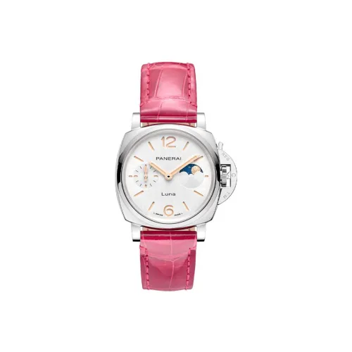 PANERAI Автоматический Механический Movement Женские Часы Luminor LUMINO Collection 38 мм Серебряные