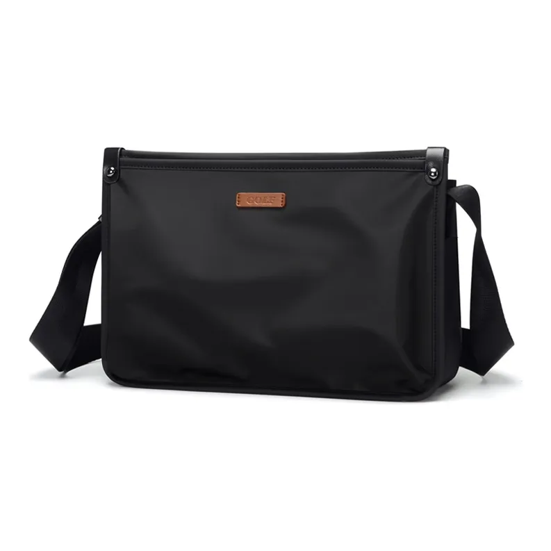 GOLF Oxford Laptop Crossbody Bag Regular Unisex Black/Gray