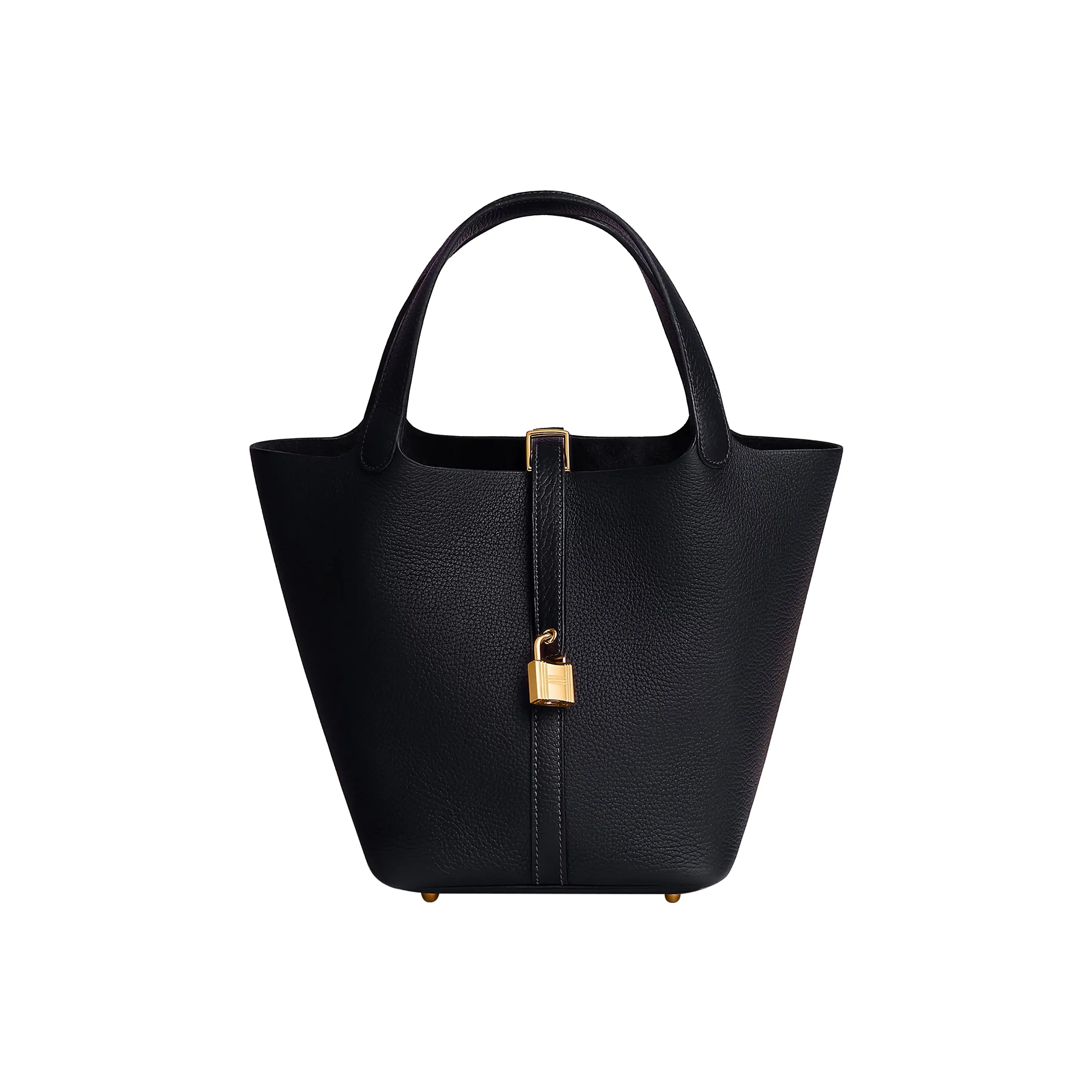 HERMES Picotin Lock TC Leather Basket Bag Handbag Bucket Bag 22 Women's 3Y Caban Dark Blue