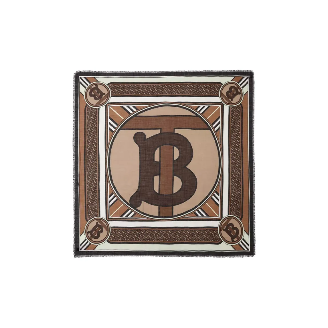 Burberry Mulberry Silk Silk Scarves Women's