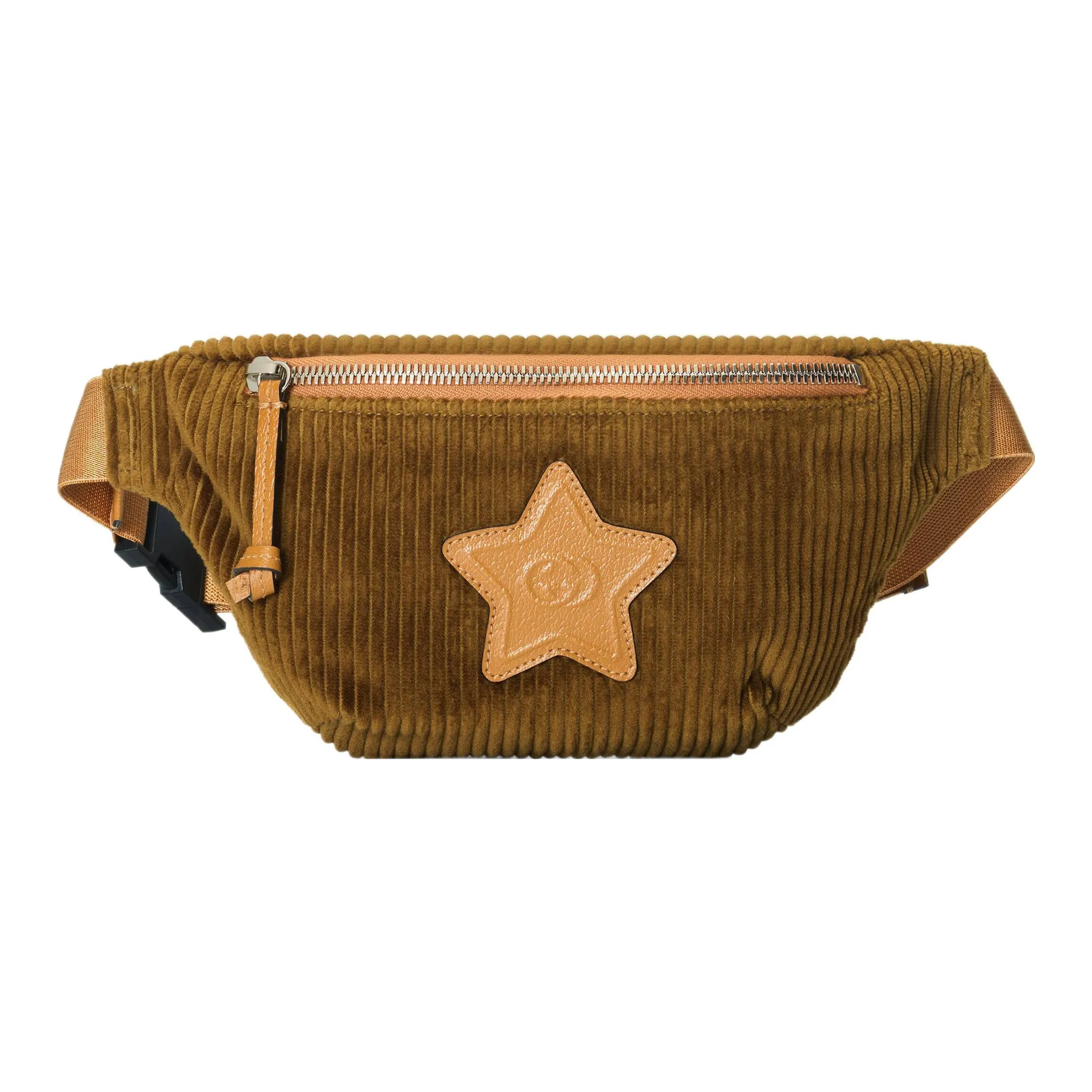 GUCCI Вельвет с кожаными вставками украшение бананка сумка через плечо детская сумка стандартная детская коричневый