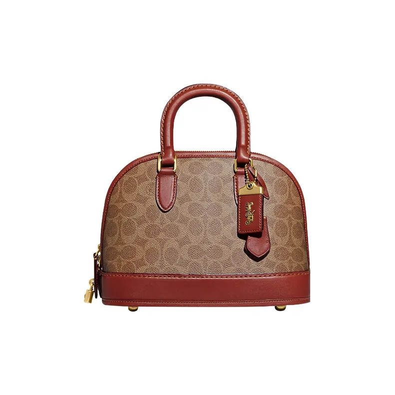 COACH Revel Artificial Leather Dome Bag, Shoulder Bag, Crossbody Bag, Handbag Medium Size Women's