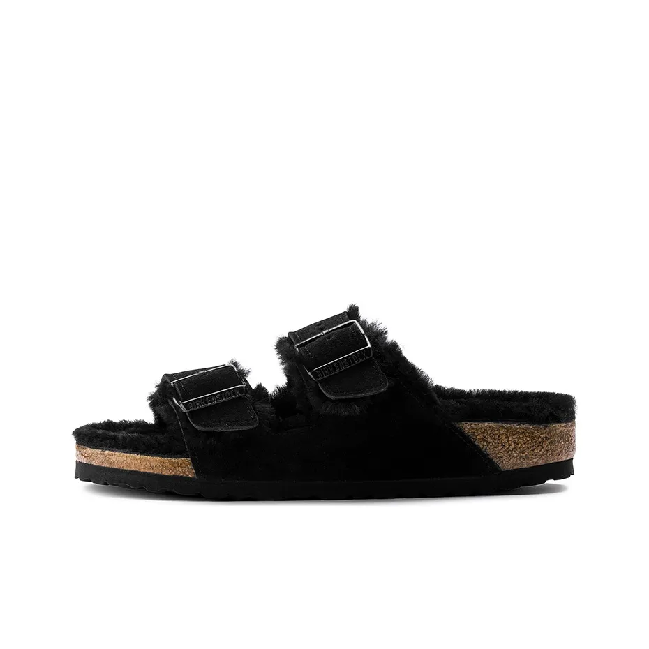 Birkenstock Arizona Shearling Слипоны Черный Унисекс