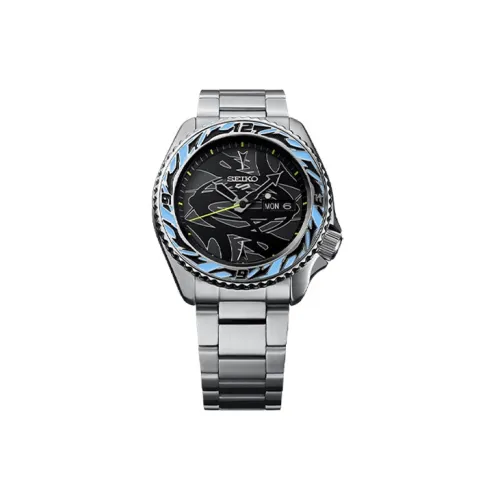 SEIKO Автоматический Механический Movement Мужские Seiko5 Часы 42,5 мм Черные