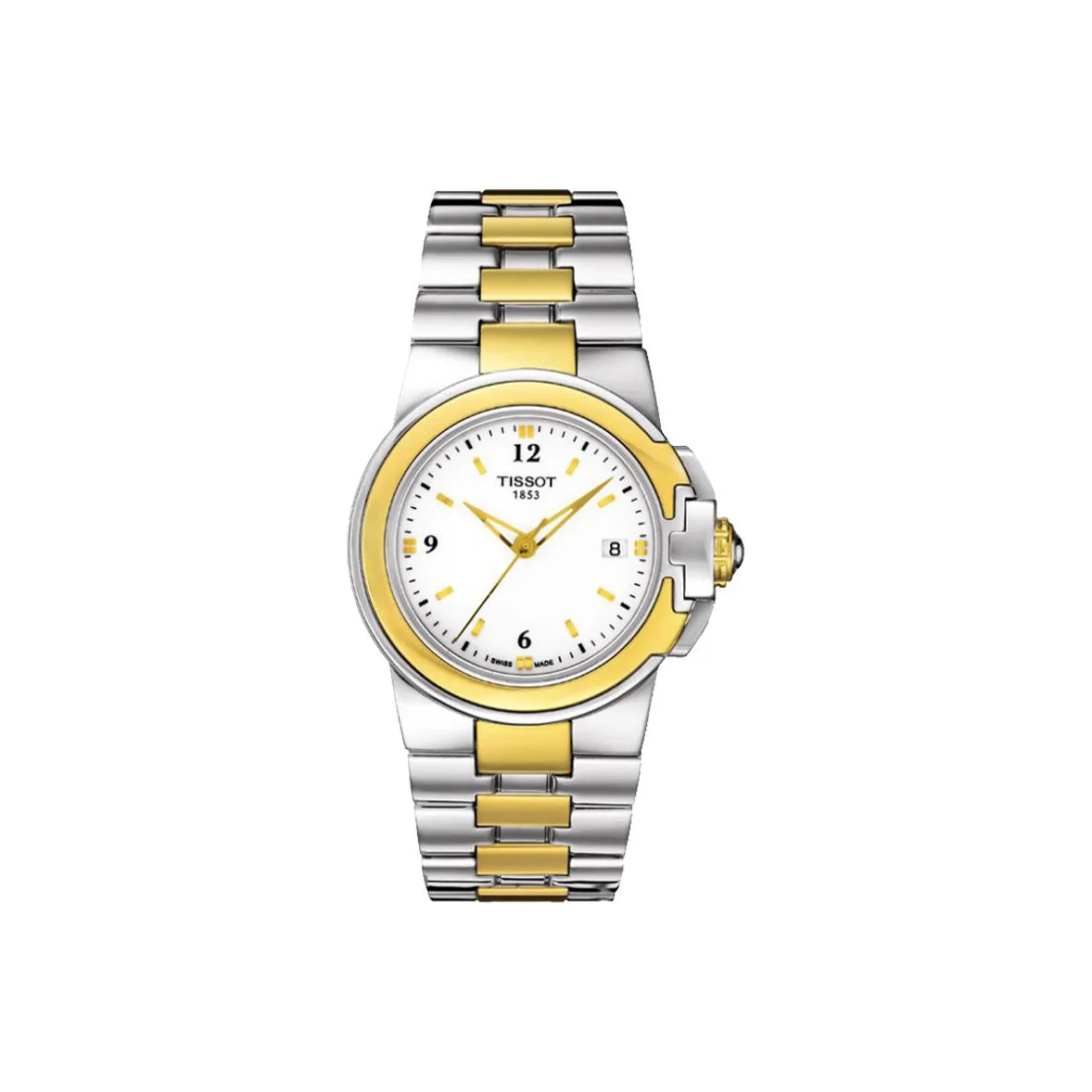 TISSOT Quartz Механизм Женские часы 31,15 мм Белый циферблат Стальной корпус Стальной ремешок