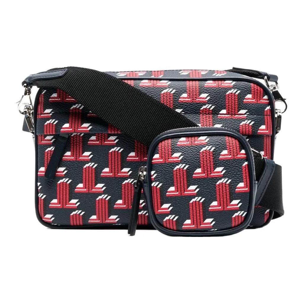 Lanvin Cow Leather Shoulder Bag, Crossbody Bag Regular Men's Red/White/Blue