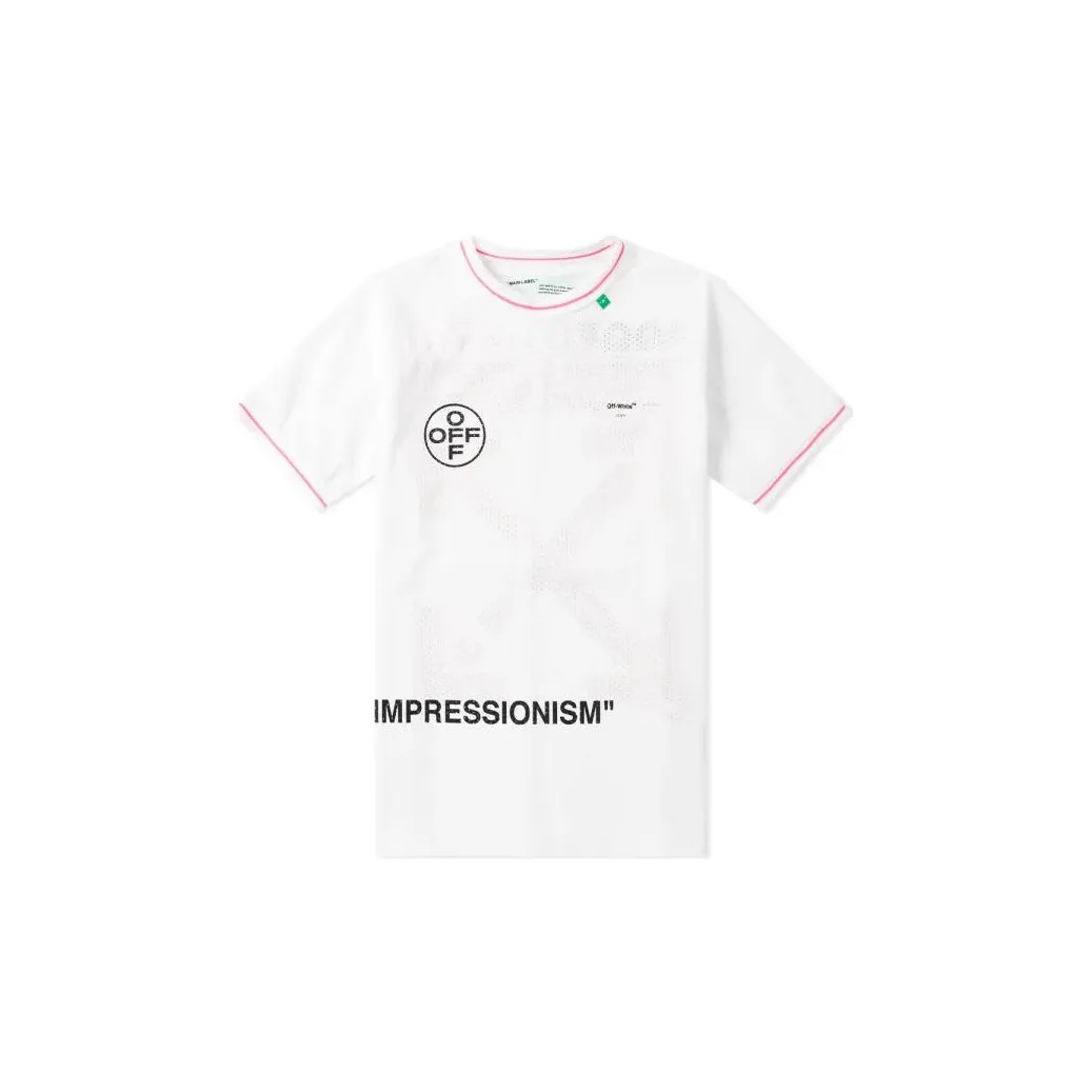 OFF WHITE T Shirt Regular Fit Men's White