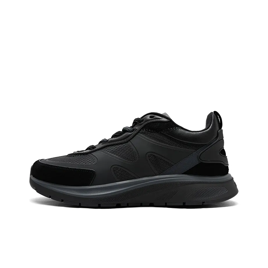Zegna Anti-Slip Wear-Resistant Low-Top Sports Casual Shoes Men's Black