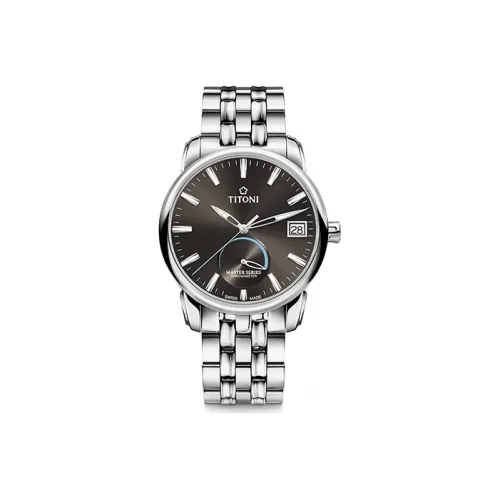 TITONI Автоматический Механический Движение Мужские Часы 41mm*21mm*10,8mm Черный