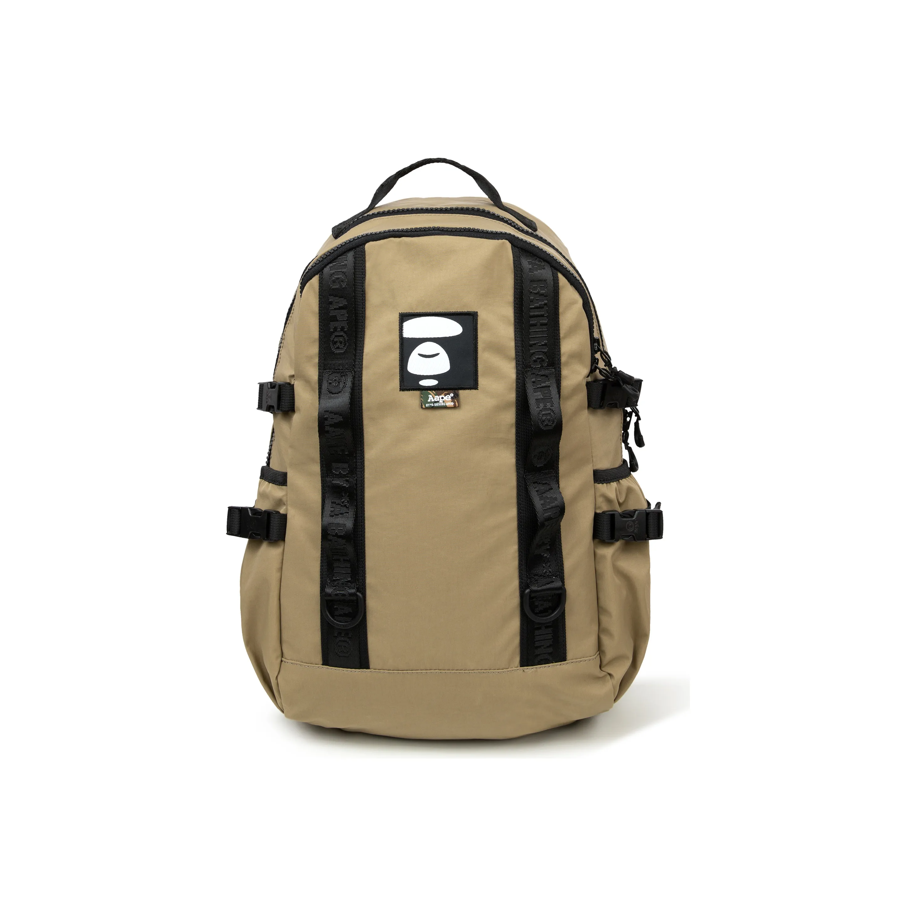 Aape Polyamide Backpack Regular Men's Black/Khaki Green/Brown