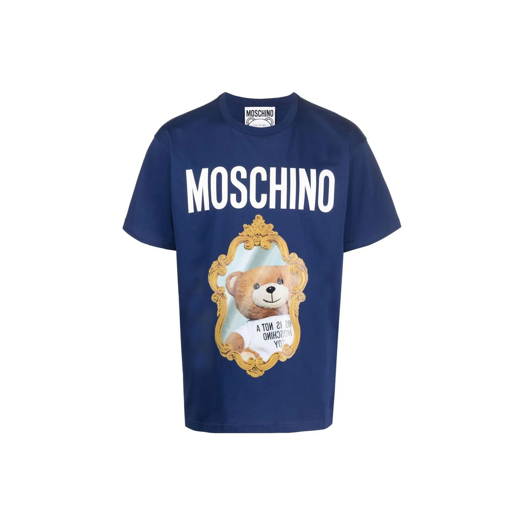 MOSCHINO Мужские синие футболки