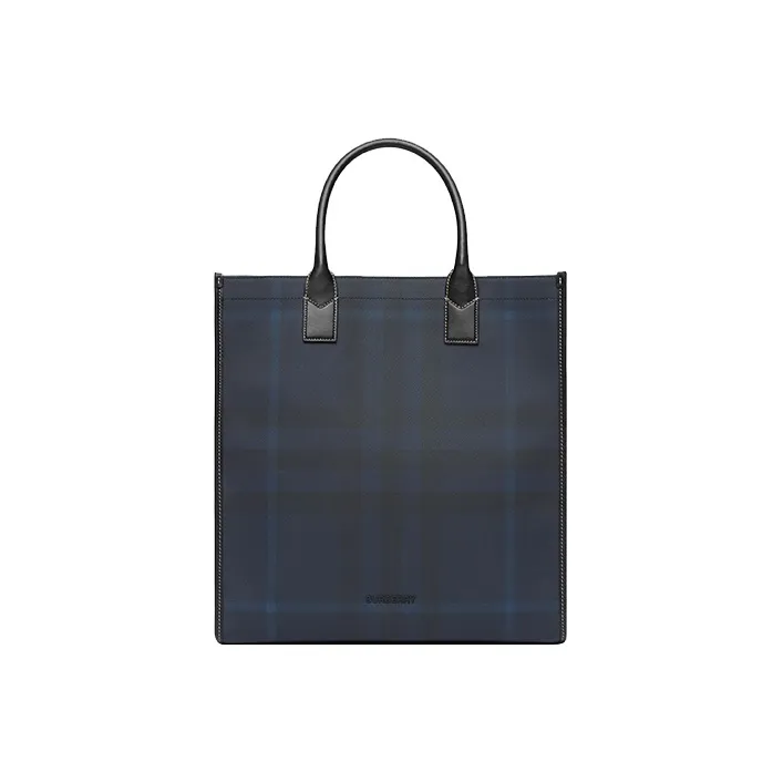 Burberry Slim Vertical Denny Tote Navy