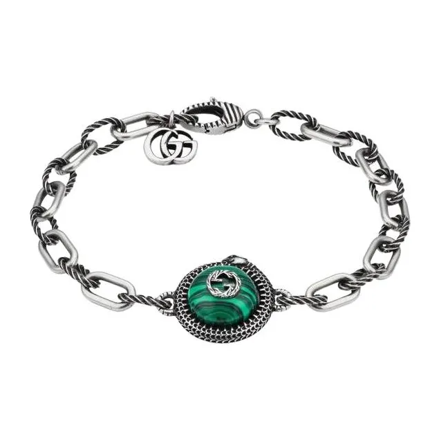 GUCCI 925 Sterling Silver Bracelets Men's