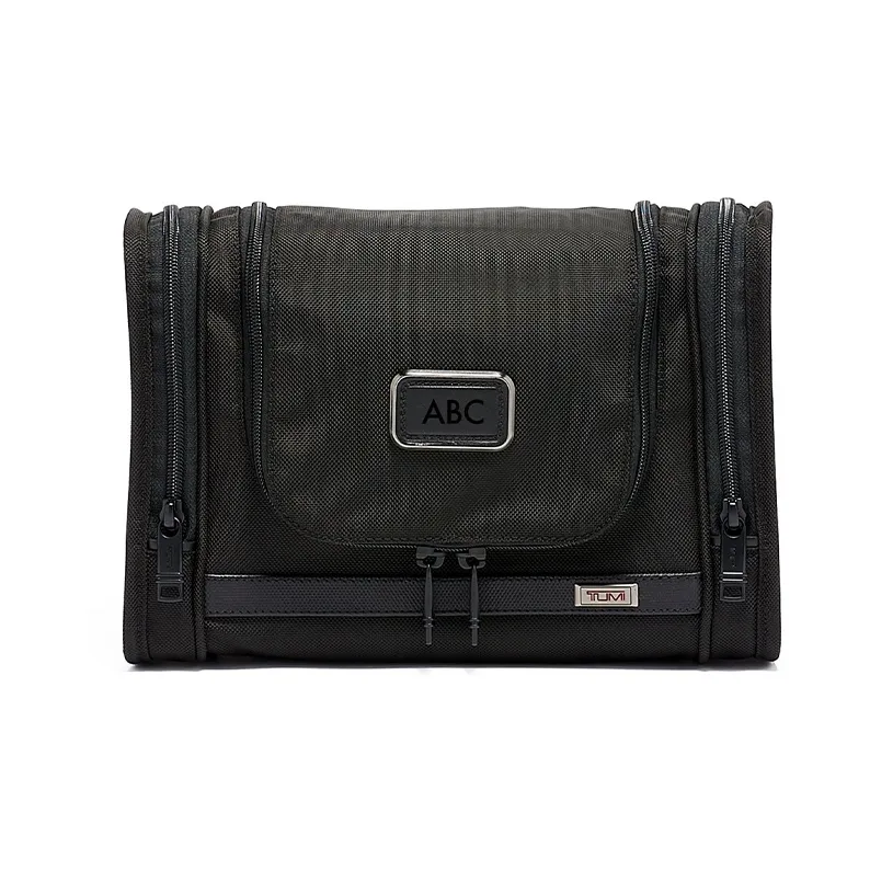 TUMI Alpha 3 Nylon Toiletry Bag, Travel Bag Large Size Unisex Black