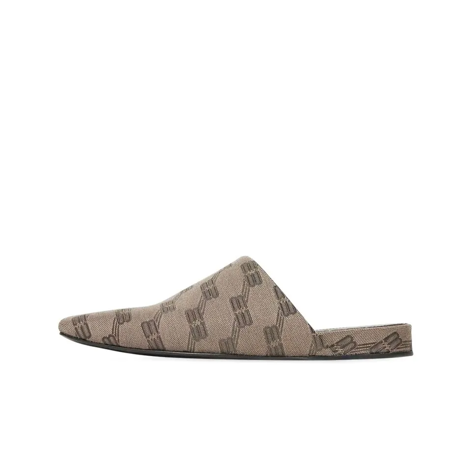 Balenciaga Cosy Mules 'BB Monogram Brown'