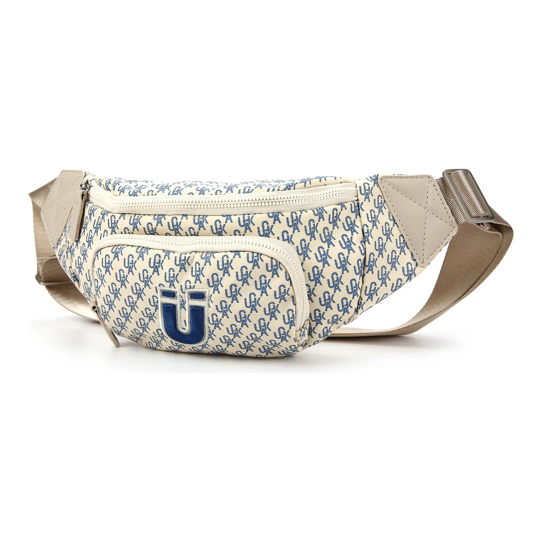 Guuka Ткань Sling Сумка Унисекс Бежевый