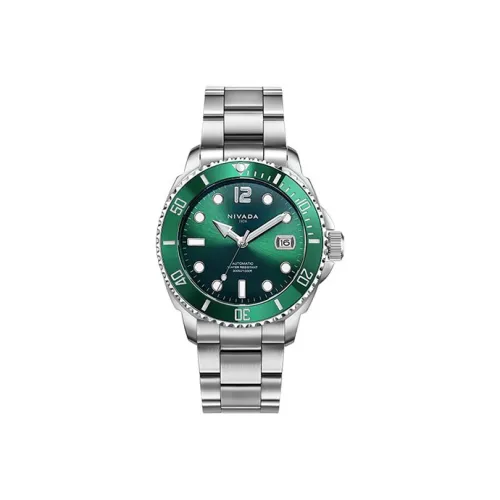 Nivada Автоматический Механический Movement Мужские Часы 43mm*43mm*12,2mm Зеленый