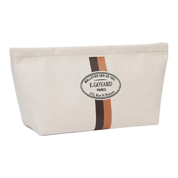 GOYARD Cotton Clutch Storage Bag Unisex Beige