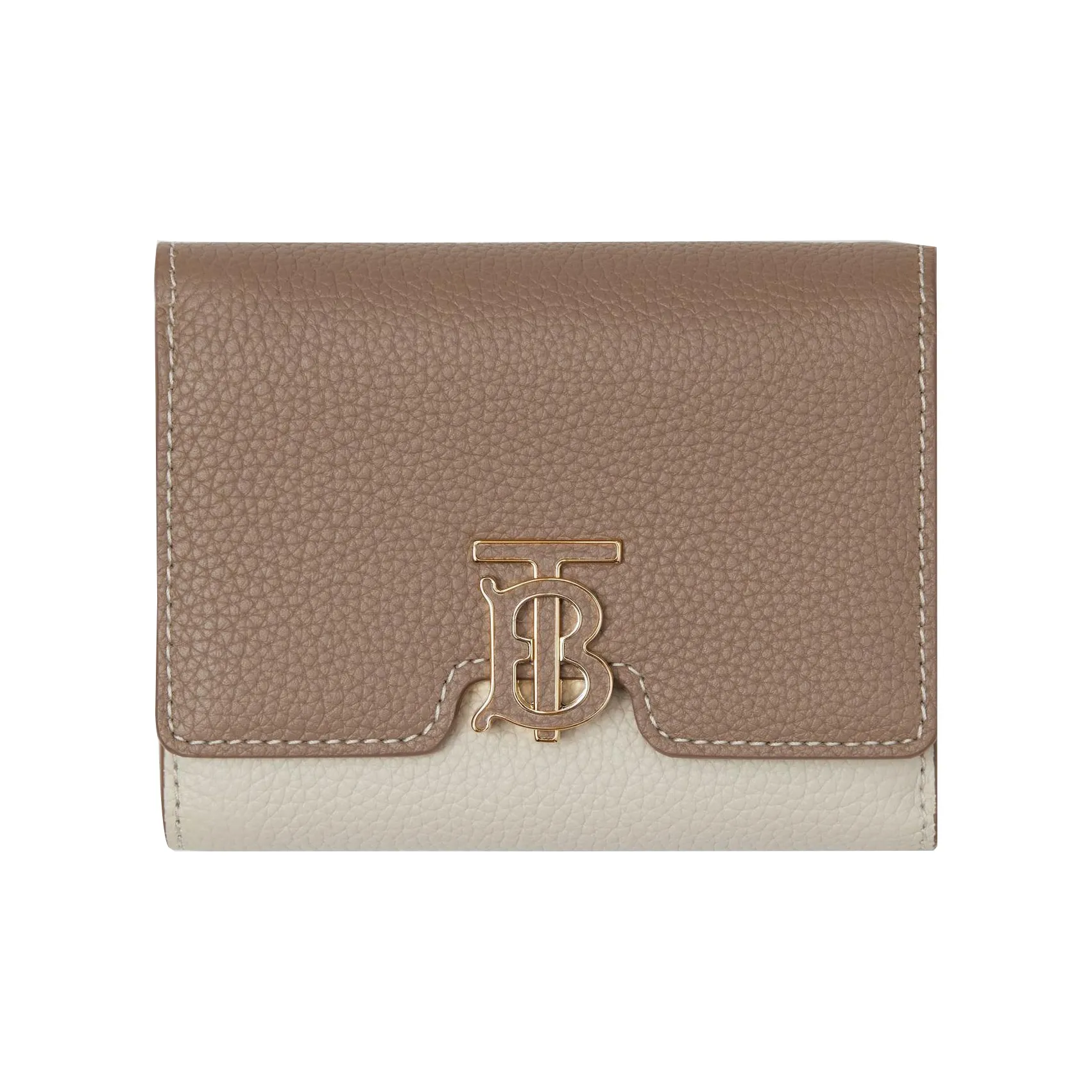 Burberry Calfskin Wallet Women's Camel/Archive Beige/Warm Umber