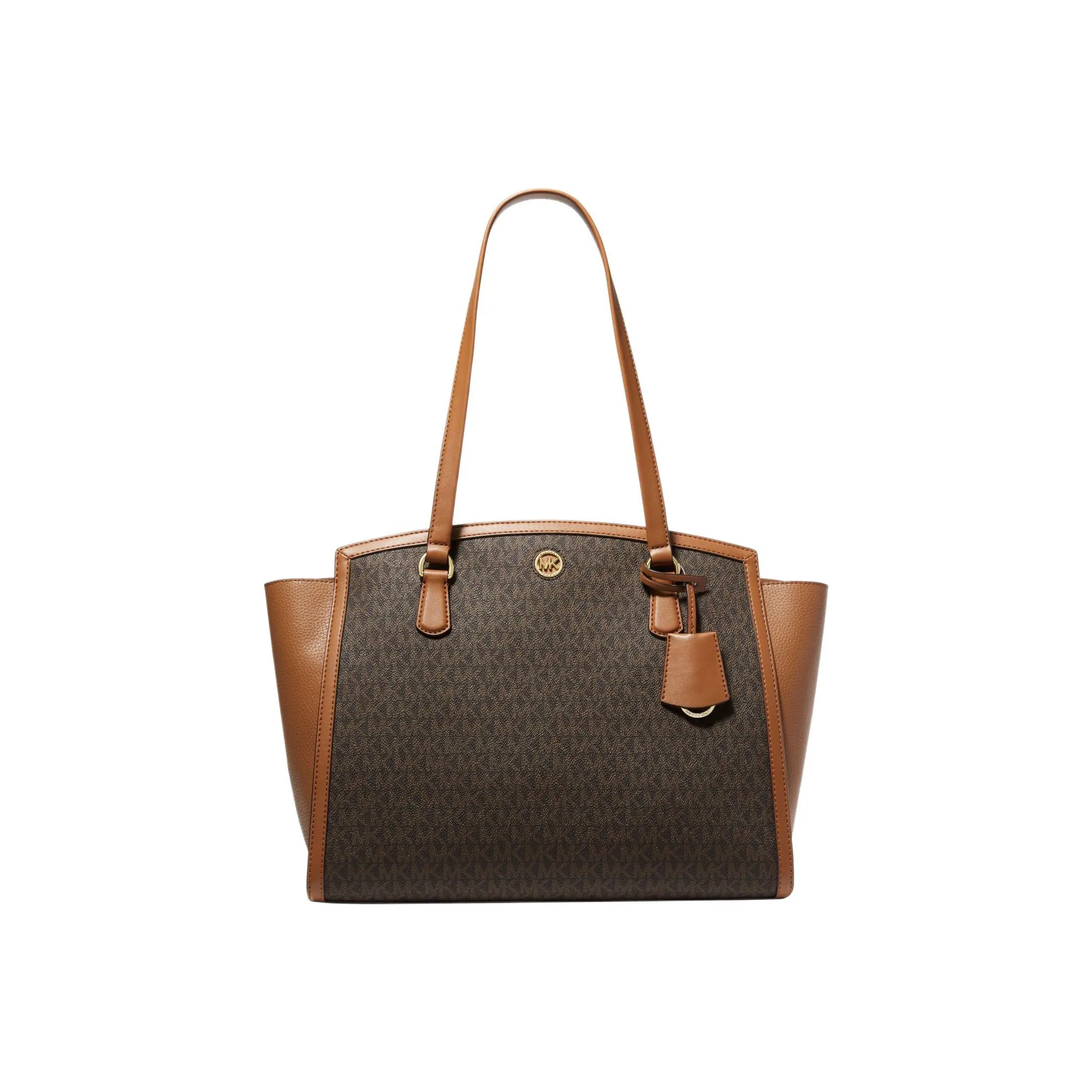 MICHAEL KORS Холст с искусственной кожей сумка-тоут сумка для покупок сумка через плечо сумка большая женская коричневая