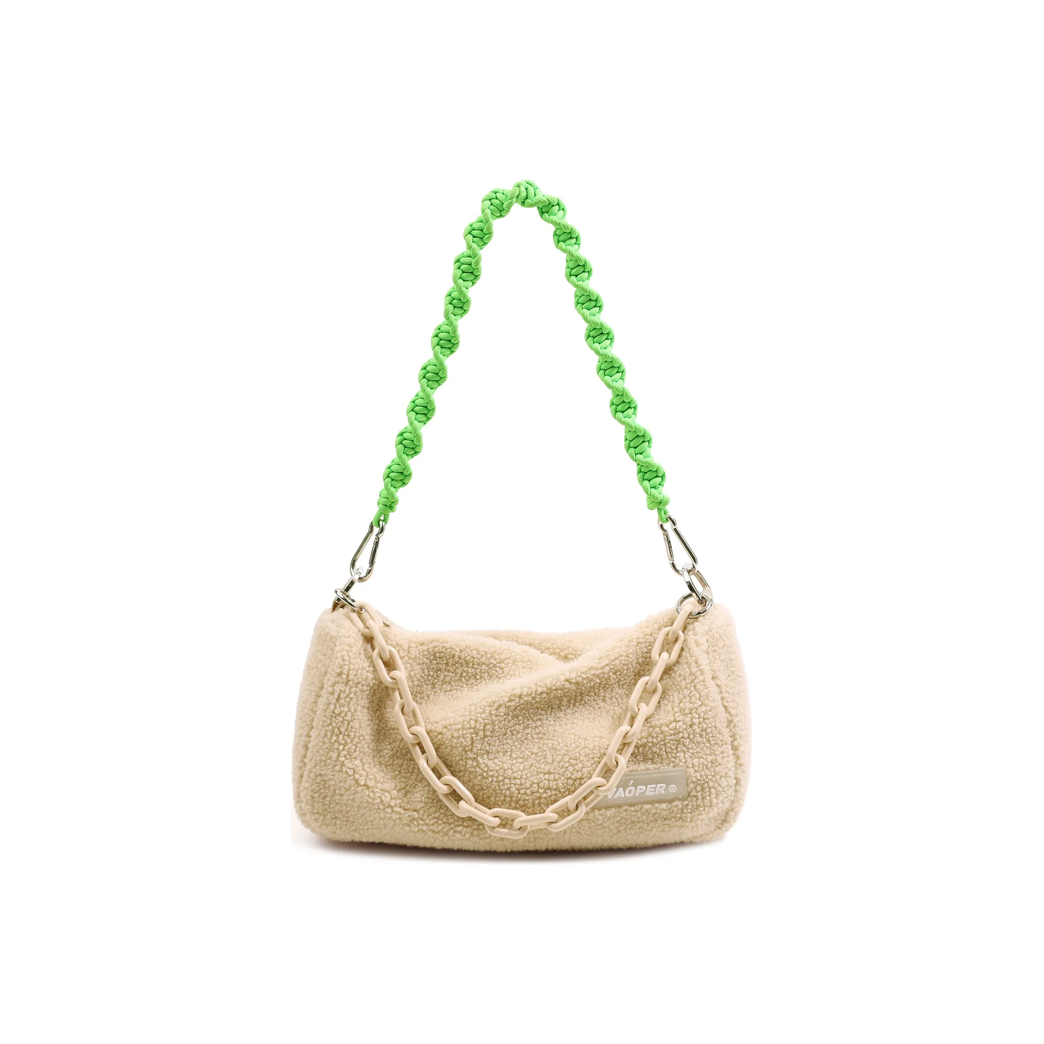 VAOPER Шерпа Флок Сумка Подмышечная Сумка Сумка через плечо Средняя Женская Многоцветная