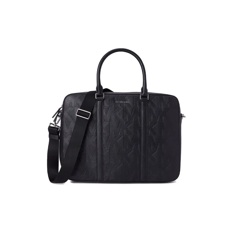 MICHAEL KORS MK Cooper Cow Leather Briefcase Men's Black