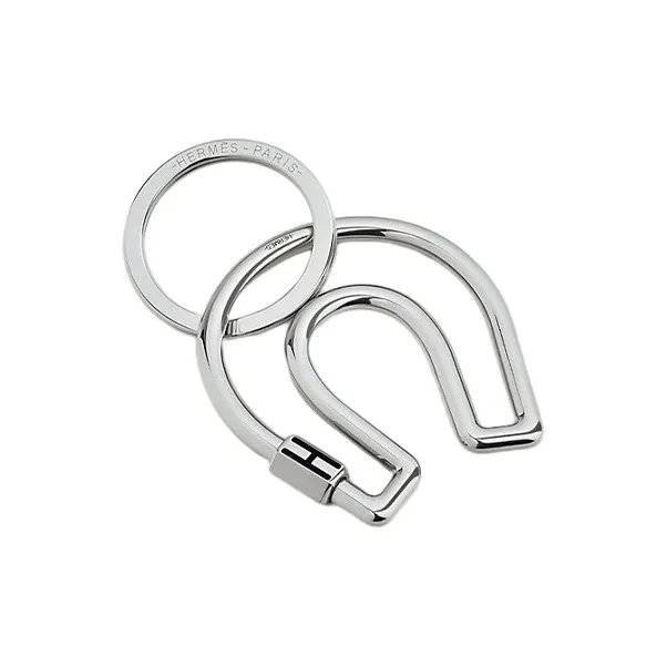 HERMES Cheval Metal Keychains Unisex