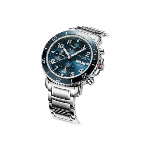 EMILE CHOURIET Автоматический Механический Движение Мужские Часы 43mm*21mm*14mm Синий