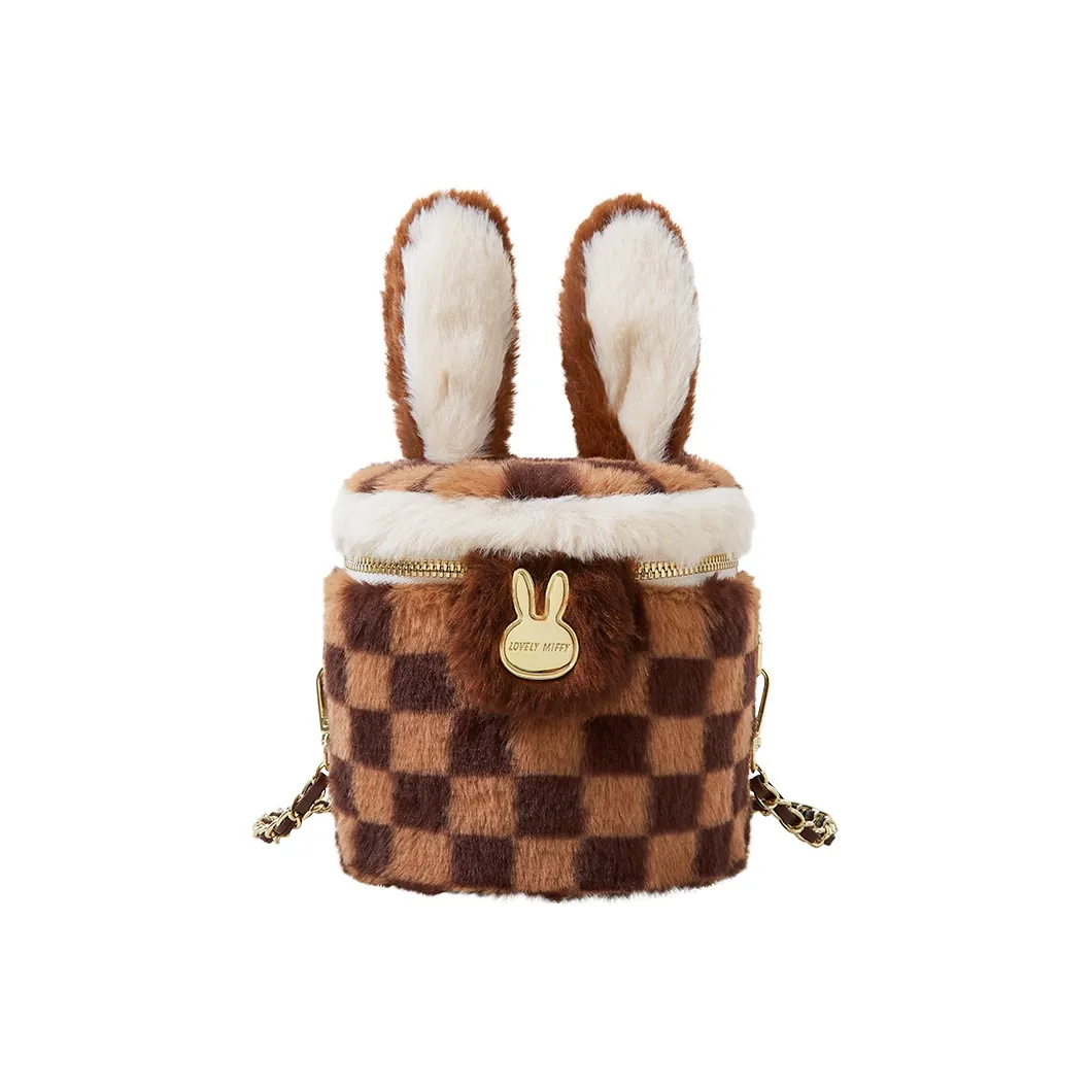 MIFFY Плюшевый ведрообразная сумка сумка через плечо маленькая женская многоцветная