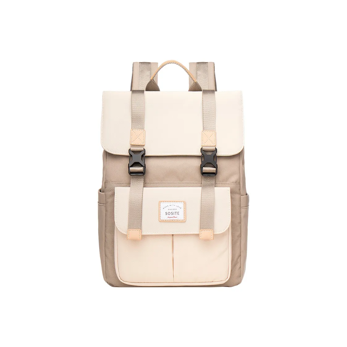 SOSITE Nylon Backpack Women's Latte Nut Red Bean Apricot Blackberry Mango